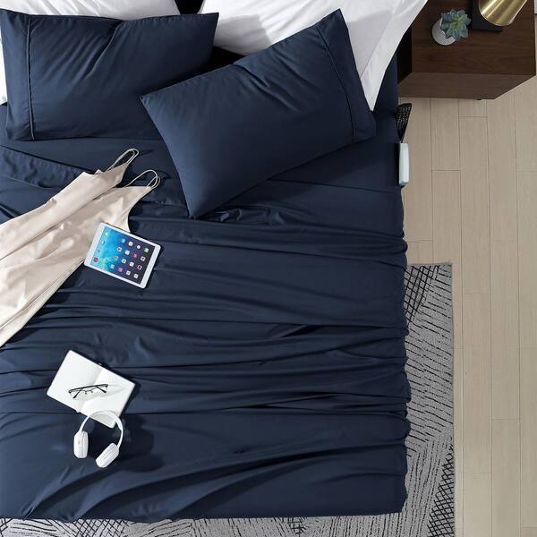 swift home Twin XL Size Microfiber Sheet Set with 8 Inch Double
