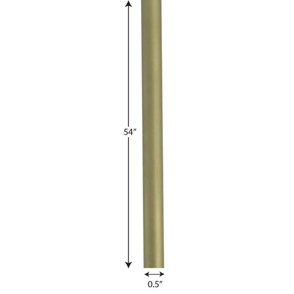 Brushed Brass Ceiling Fixture Stem Extension Kit