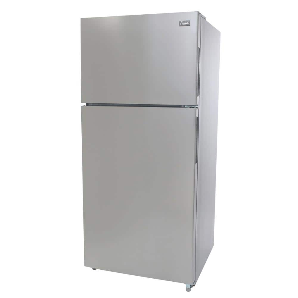 Avanti 18 Cu. Ft. Stainless Steel Top Freezer Refrigerator with Ice Maker