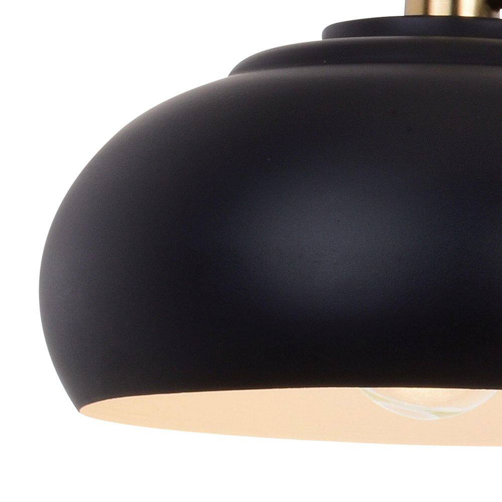 Belmont Dimmable Outdoor 27.5" Black and Brass Vanity Wall Light