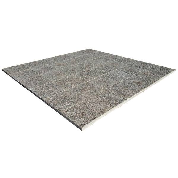Classic Stone Patio-on-a-Pallet 96 in. x 96 in. Square Exposed Aggregate Concrete Step Stone (36-Pieces per Pallet)
