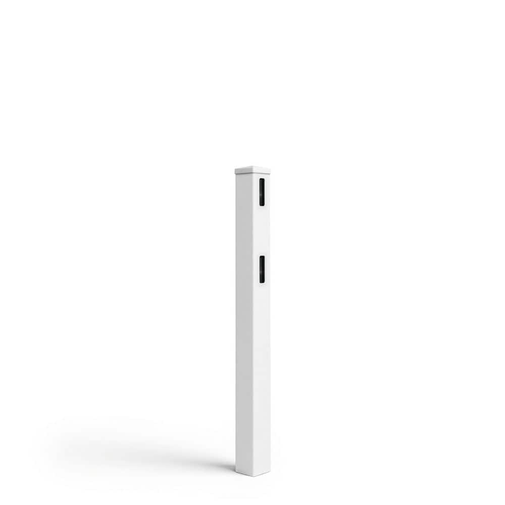 5 in. x 5 in. x 5 ft. White Vinyl Gate Fence Post with Aluminum Core & Cap price history on PriceWatchPro