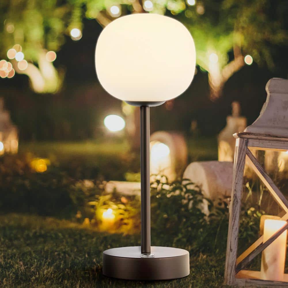 Natalia 12.25" Oil-Rubbed Bronze Cordless LED Table Lamp