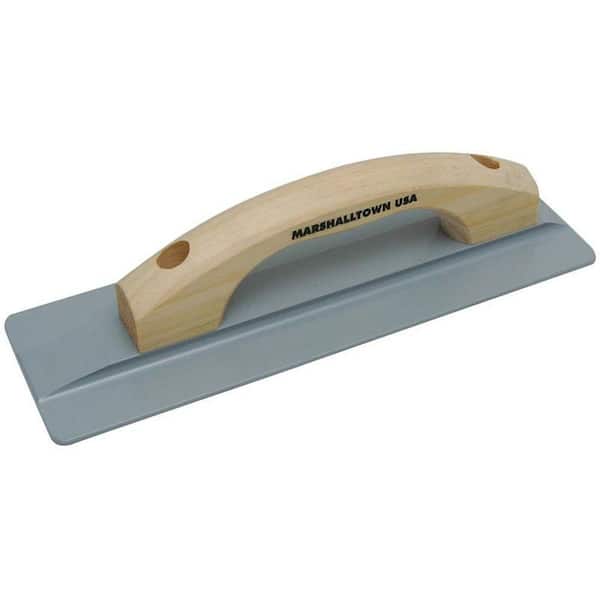 Marshalltown 14 in. x 3-3/4 in. Magnesium Hand Float with Hardwood Handle