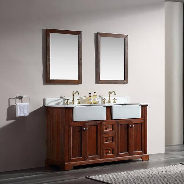 ANGELES HOME 60 in. W x 22 in. D x 35 in. H Freestanding Bath ANGELES HOME 60 in. W x 22 in. D x 35 in. H Freestanding Bath