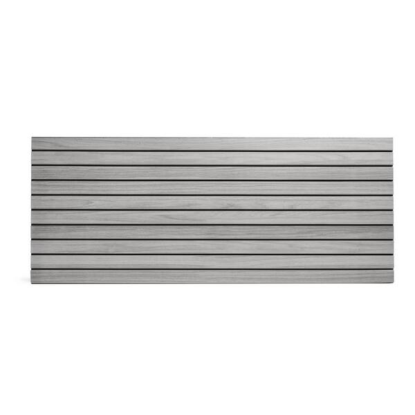 WALL!SUPPLY 0.79 in. x 16.69 in. x 45.67 in. UltraLight Linari Modern Grey Wall Paneling (4-Pack)