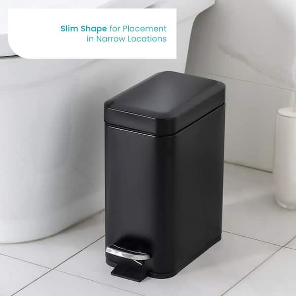 Open Top Trash Can, Semi-Round Shape — Home Zone Living