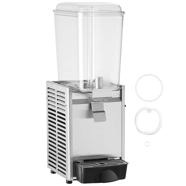 20.4 qt. / 18 L Commercial Beverage Dispenser, 325-Watt Stainless Steel Juice and Iced Tea Machine