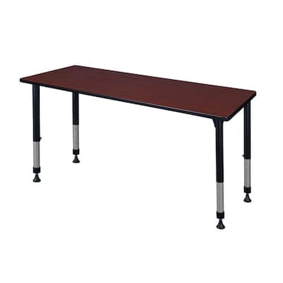 Rumel 66 in. x 24 in. Mahogany Height Adjustable Classroom Table