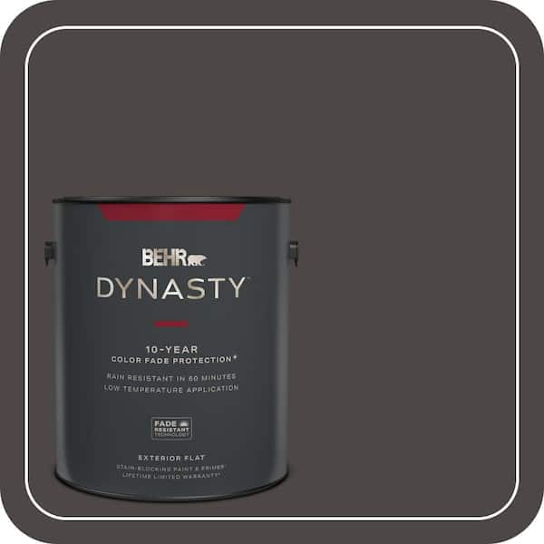 BEHR DYNASTY 1 gal. Home Decorators Collection #HDC-CL-14A Warm Onyx Flat Exterior Stain-Blocking Paint & Primer