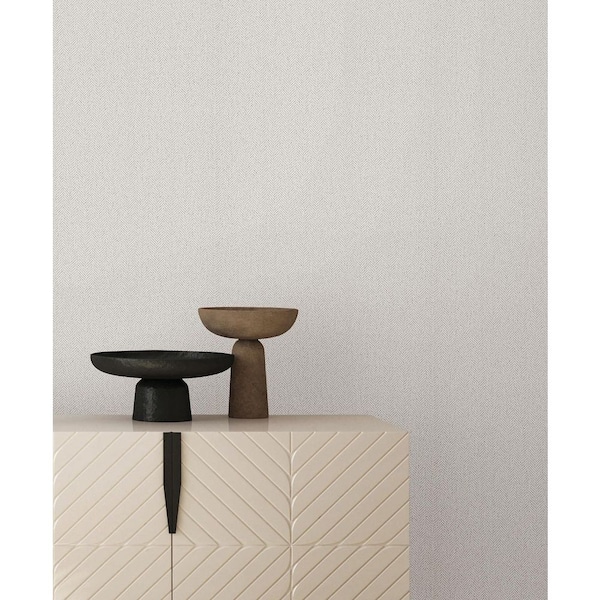 Tailored Chevron White Wallpaper