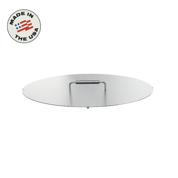 Breeo X Series Stainless Steel Fire Pit Lid 24 -Weather-Resistant and Durable with Ergonomic Handle-Clean and Safe from Debris