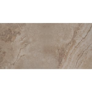 Napa Beige 12 in. x 24 in. Matte Ceramic Stone Look Floor and Wall Tile (16 sq. ft./Case)