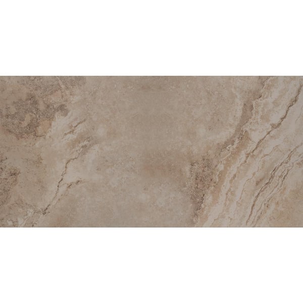 MSI Napa Beige 12 in. x 24 in. Matte Ceramic Stone Look Floor and Wall Tile (16 sq. ft./Case)