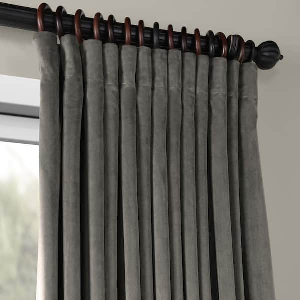Details about / Gray Heavy Style Velvet Curtain 12ft H Drape Stage//Theater//Home Noise Thermal