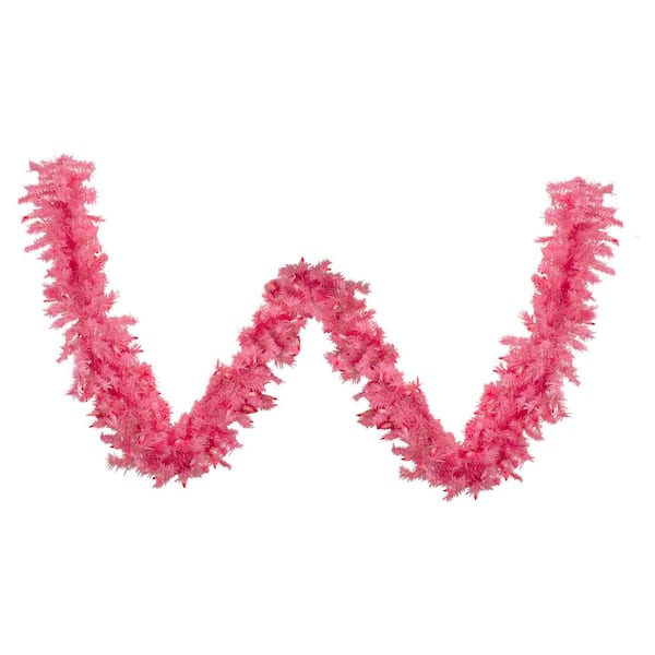 Northlight 12 in. L Pre-Lit Pink Spruce Pine Artificial Christmas Garland Lights