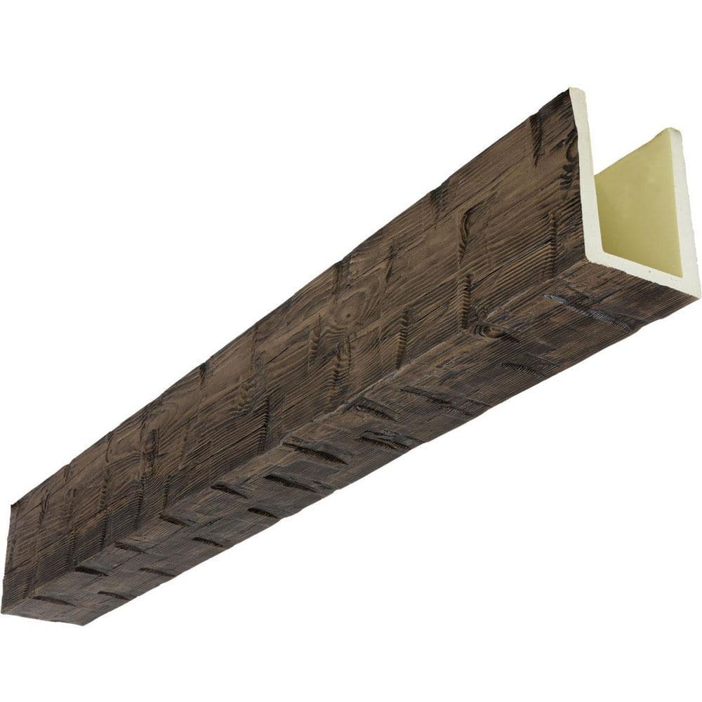 Heritage Timber 5.5 in. x 3.5 in. x 20 ft. Reclaimed Axed Cut Kona Brown Faux Wood Beam price history on PriceWatchPro