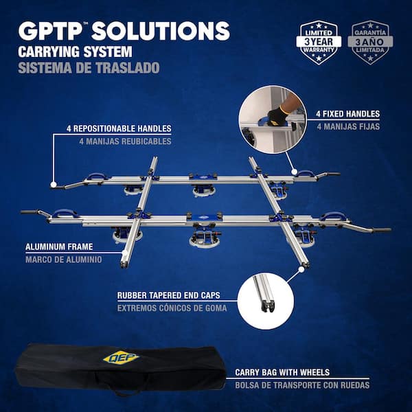 GPTP Large Format Porcelain Tile Panels Suction Cup Carrying System