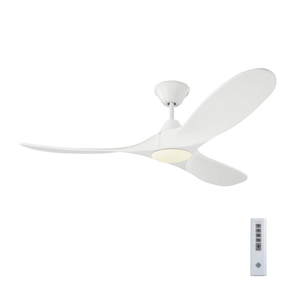 UPC 014817590135 product image for Maverick II 52 in. Integrated LED Modern Indoor/Outdoor Matte White Ceiling Fan  | upcitemdb.com