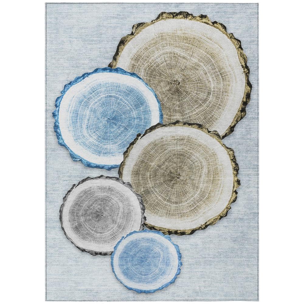 Chantille ACN575 Blue 5 ft. x 7 ft. 6 in. Machine Washable Indoor/Outdoor Geometric Area Rug price history on PriceWatchPro