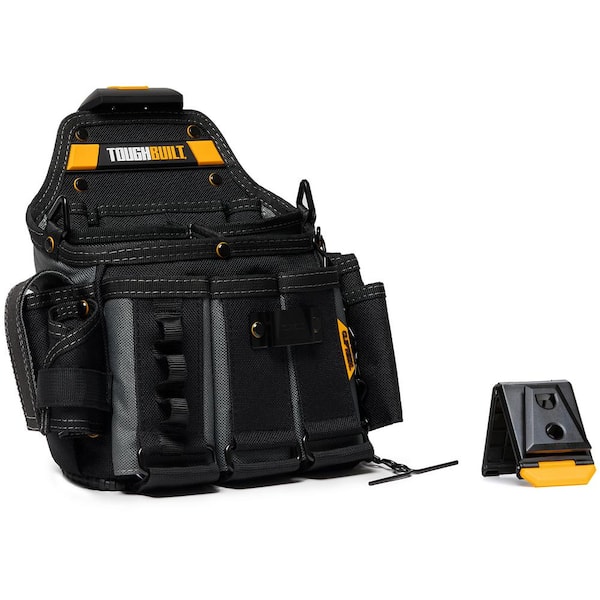 TOUGHBUILT 12.5 Master Electrician's Pouch with Shoulder Strap, ClipTech  and 25-pockets TB-CT-104 - The Home Depot