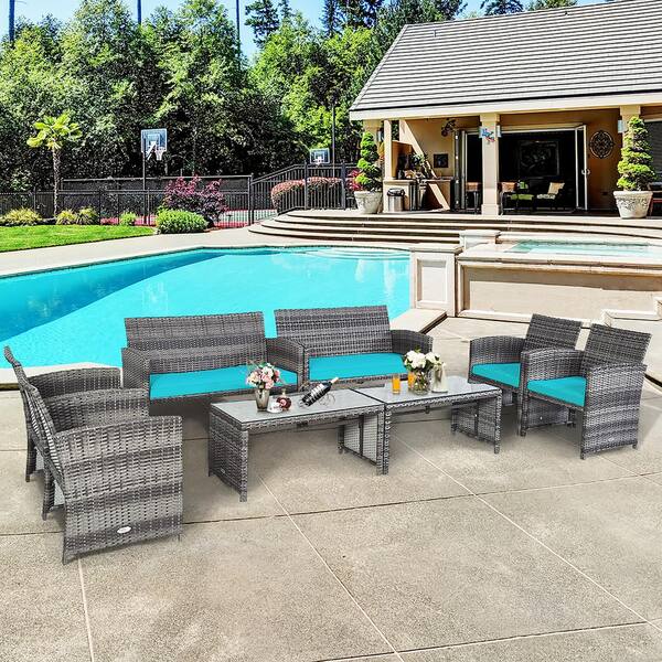 costway 8 piece patio set