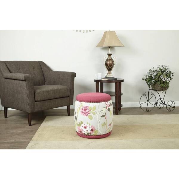 Ave Six Briana Berry Accent Ottoman