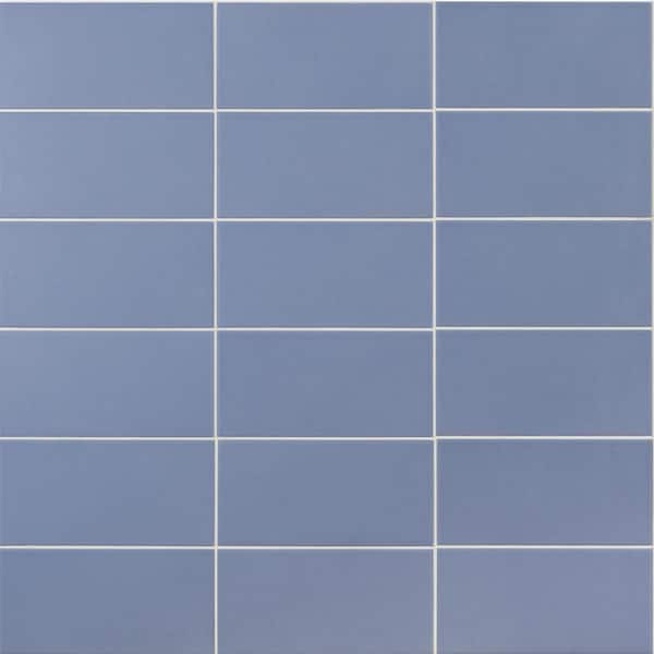 Ivy Hill Tile Tori Blue 8 in. x 4 in. Matte Ceramic Wall Tile (28 Pieces, 6.02 sq. ft./Case)