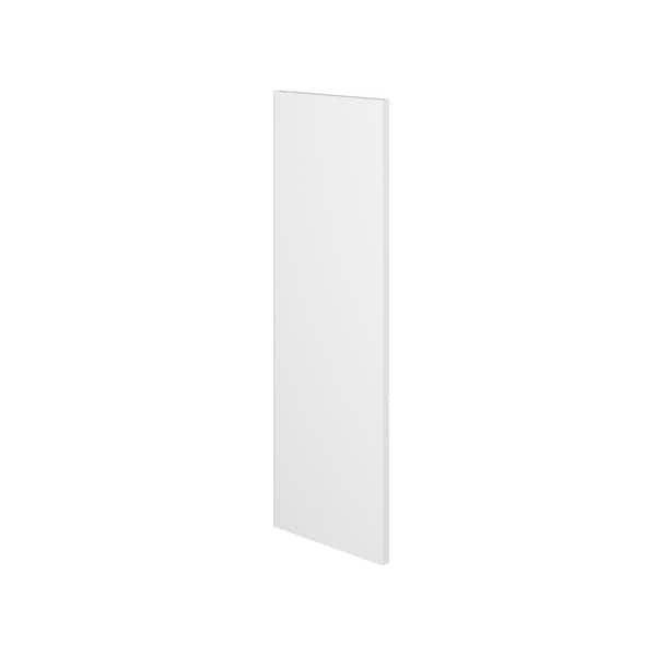 Kunal Kitchens - Bedford Shaker 0.75 in. W x 35 in. H x 11.25 in. D in Painted White Decorative Door in Assembled Wall Cabinet