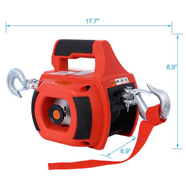  FITHOIST Portable Drill Winch 750LBS, Drill Powered Winch with  Alloy Steel Wire Rope 40FT, Hand Warn Winch for Lifting, Dragging,  Handling, Trailer (Red) : Industrial & Scientific
