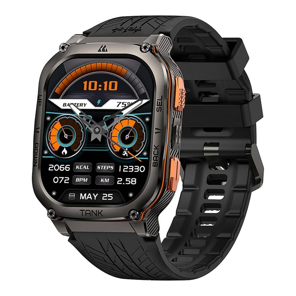 Tank M3 Ultra AMOLED GPS Smartwatch 1.69 x 0.5 in. Black - Thumbnail 3