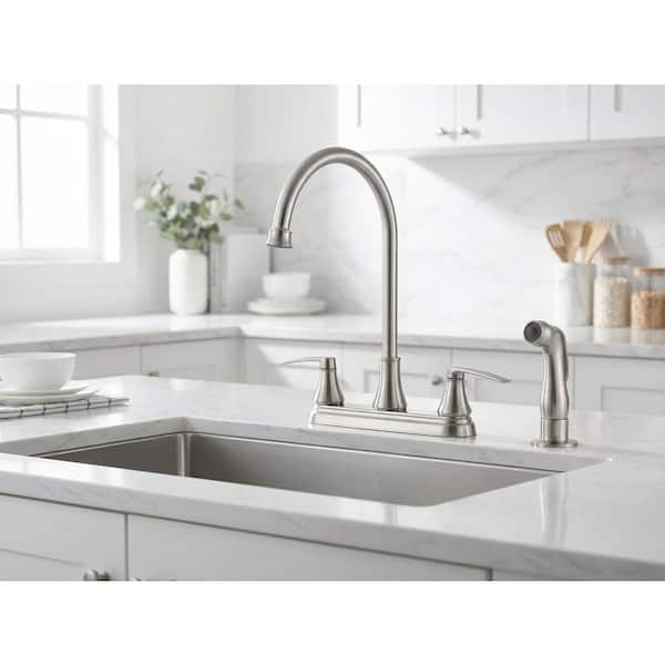 MTTCLE 2-Handles Deck Mount 8 Inch Centerset Standard Kitchen