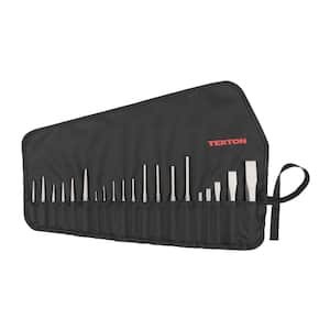 Punch and Chisel Set, 20-Piece (Center, Solid, Pin, Chisel) - Pouch