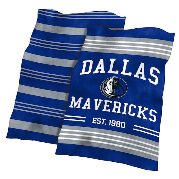 logobrands Dallas Mavericks Colorblock Plush Polyester Blanket