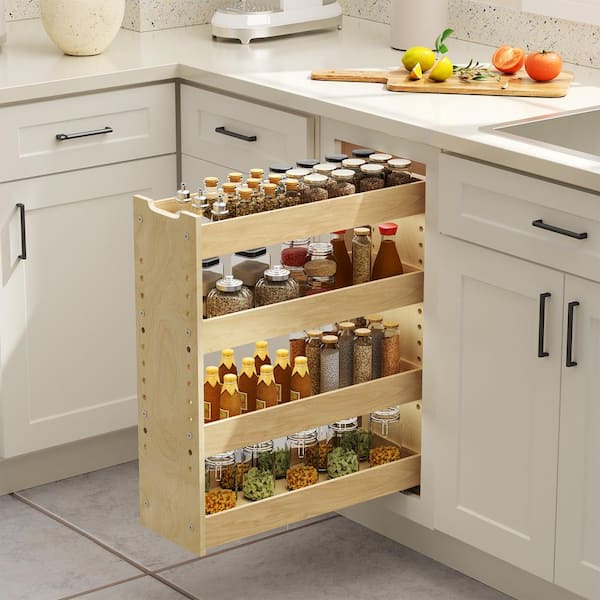 Pull Out Spice Rack Cabinet Drawer