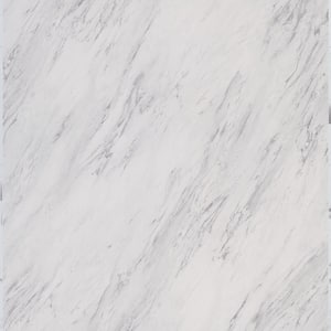 Take Home Sample - Carrara Marble Peel and Stick Vinyl Tile - 5 in. x 7 in.