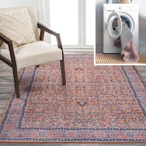 Kemer All-Over Persian Machine Washable Multi 8 ft. x 10 ft. Indoor Area Rug