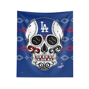 MLB Dodgers Candy Skull Printed Wall Hanging