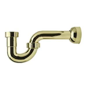 1-1/2 in. Decorative ABS Plastic P-Trap in Polished Brass