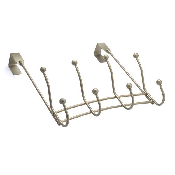 Nystrom 12-5/8 in. (321 mm) Pewter Utility 22-lb. Over the Door Hook Rack