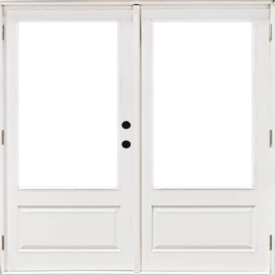 MP Doors 60 in. x 80 in. Fiberglass Smooth White Right-Hand Outswing ...