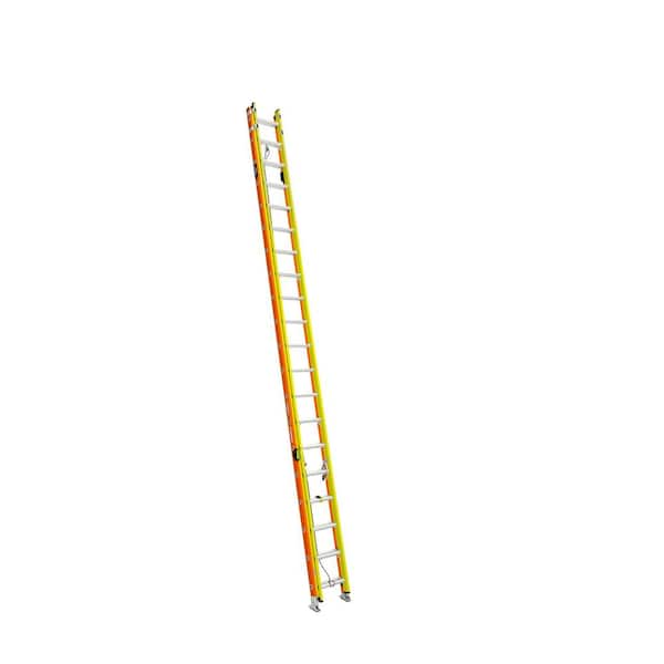 Werner GlideSafe 40 ft. Fiberglass Extension Ladder (37 ft. Reach Height) with 300 lb. Load Capacity Type IA Duty Rating