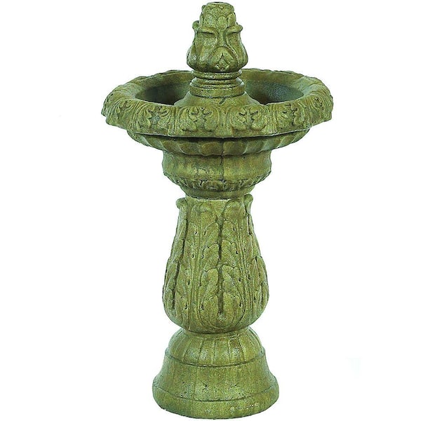 Athens Stonecasting Aged Pine Acanthus Fountain with Pump 04-914013AP ...