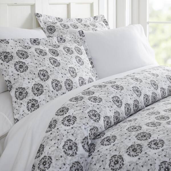 Becky Cameron Make A Wish Patterned Performance Light Gray King 3 Piece Duvet Cover Set Ieh Duv Maw K Lg The Home Depot - Light Grey Pattern Duvet Cover