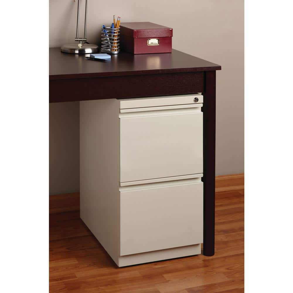 Putty 2-Drawer Lockable Mobile Steel Pedestal File Cabinet