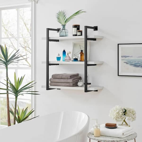 Wall Mounted 3 Tier Floating Shelf, Adjustable Hanging 2024 Display Shelf