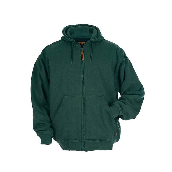 Berne Men's 5 XL Regular Green 100% Polyester Original Hooded Sweatshirt