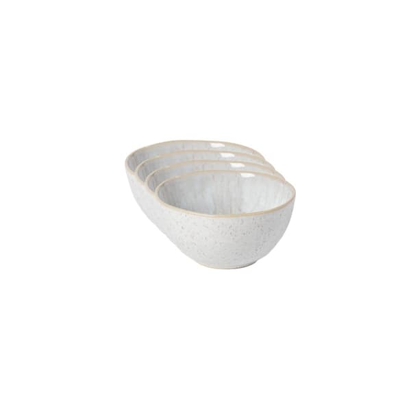 CASAFINA Eivissa 12 fl. oz. Sand Beige Stoneware Fruit Bowl (Set of 4)