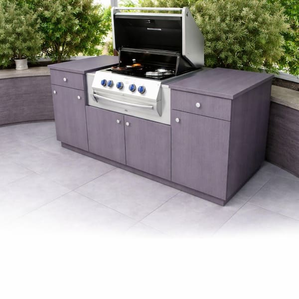 Timberline 48 in. X 96 in. X 0.25 in. Grey Wood Grain Waterproof
