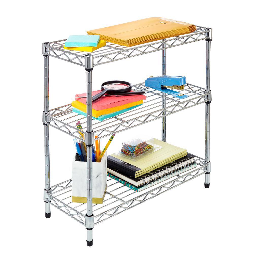 UltraZinc Compact 3-Tier Mini Steel Wire Organizer for Countertop and Cabinet
